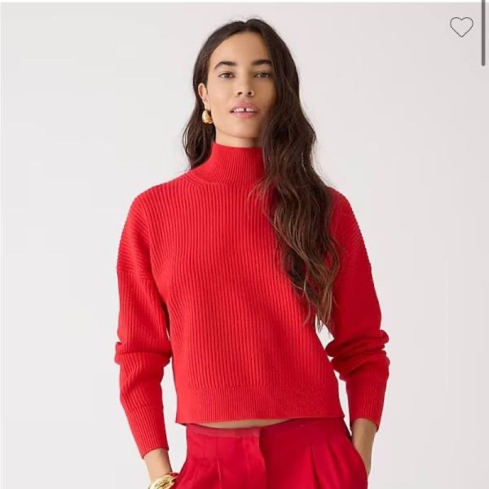 J.Crew Ribbed Turtleneck Sweater in Stretch Yarn